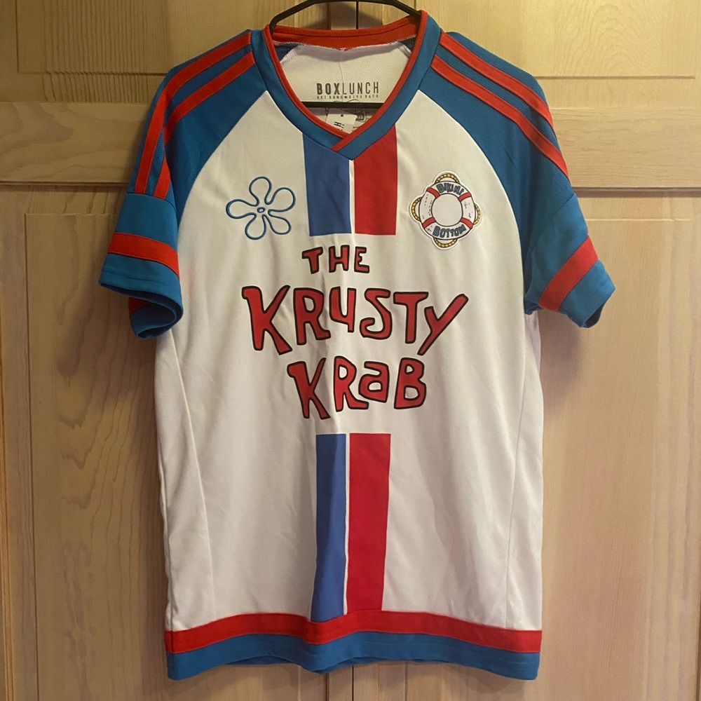 BOXLUNCH The Crusty Crab _Spongebob varsity jersey
